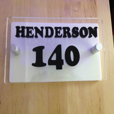 3d house name plaque