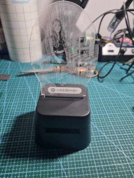 Laser engraved and cut, bluetooth speaker